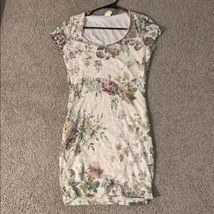 floral lace short sleeve dress!